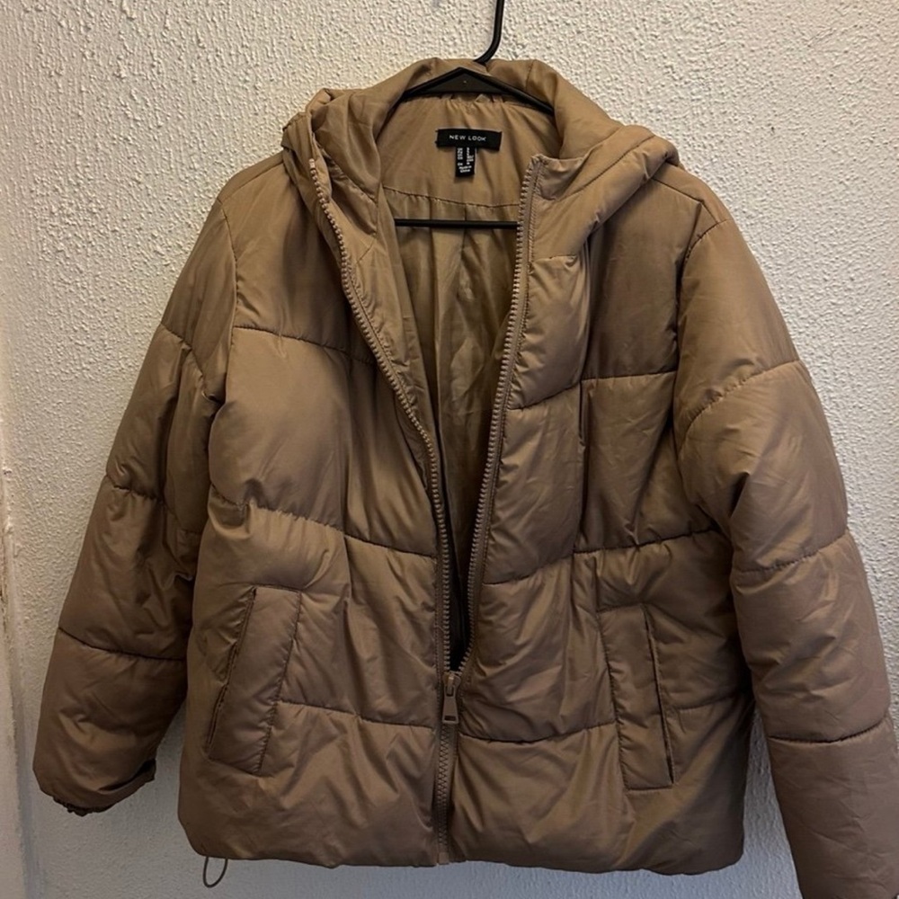 New Look Brown Hooded Puffer Jacket